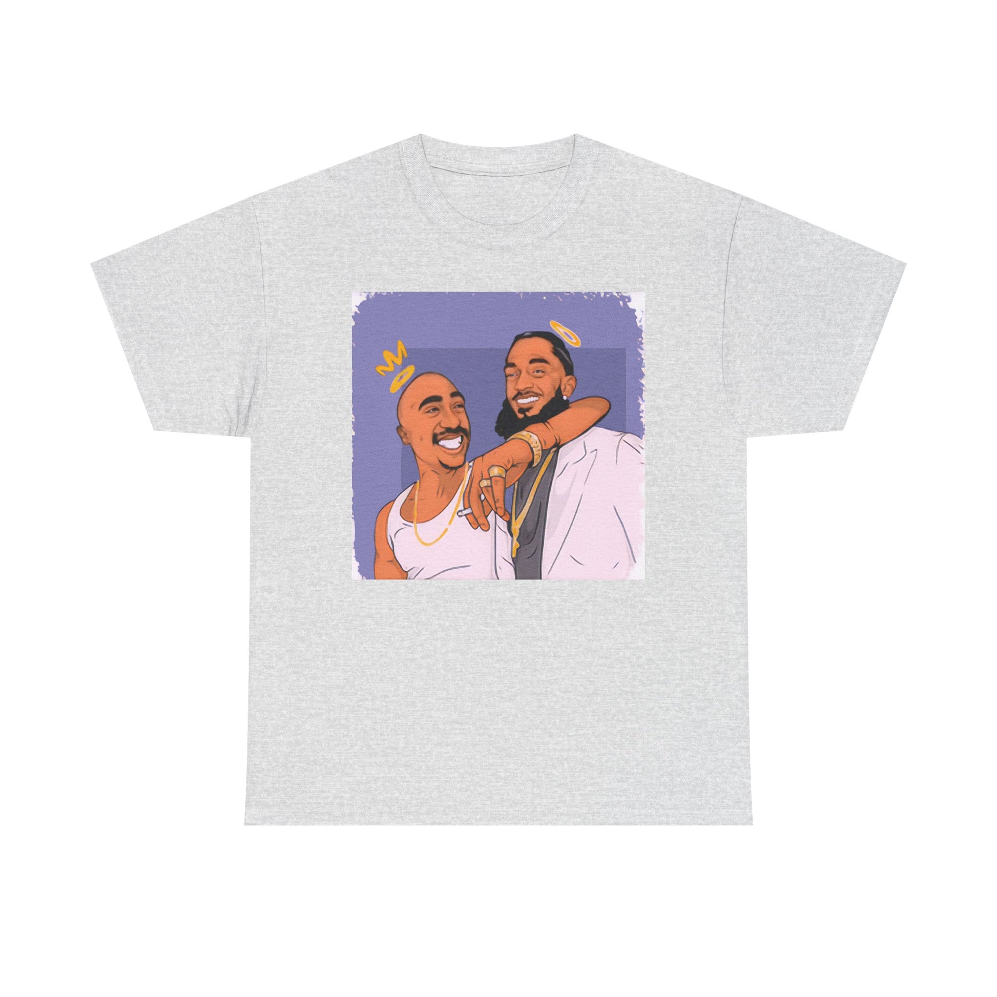 Kobe Nipsey Unisex Heavy Cotton Tee with Fun Graphic Design, Casual Wear, Street Style, Hip Hop Fashion, Gift for Music Lovers, Comfortable Tee