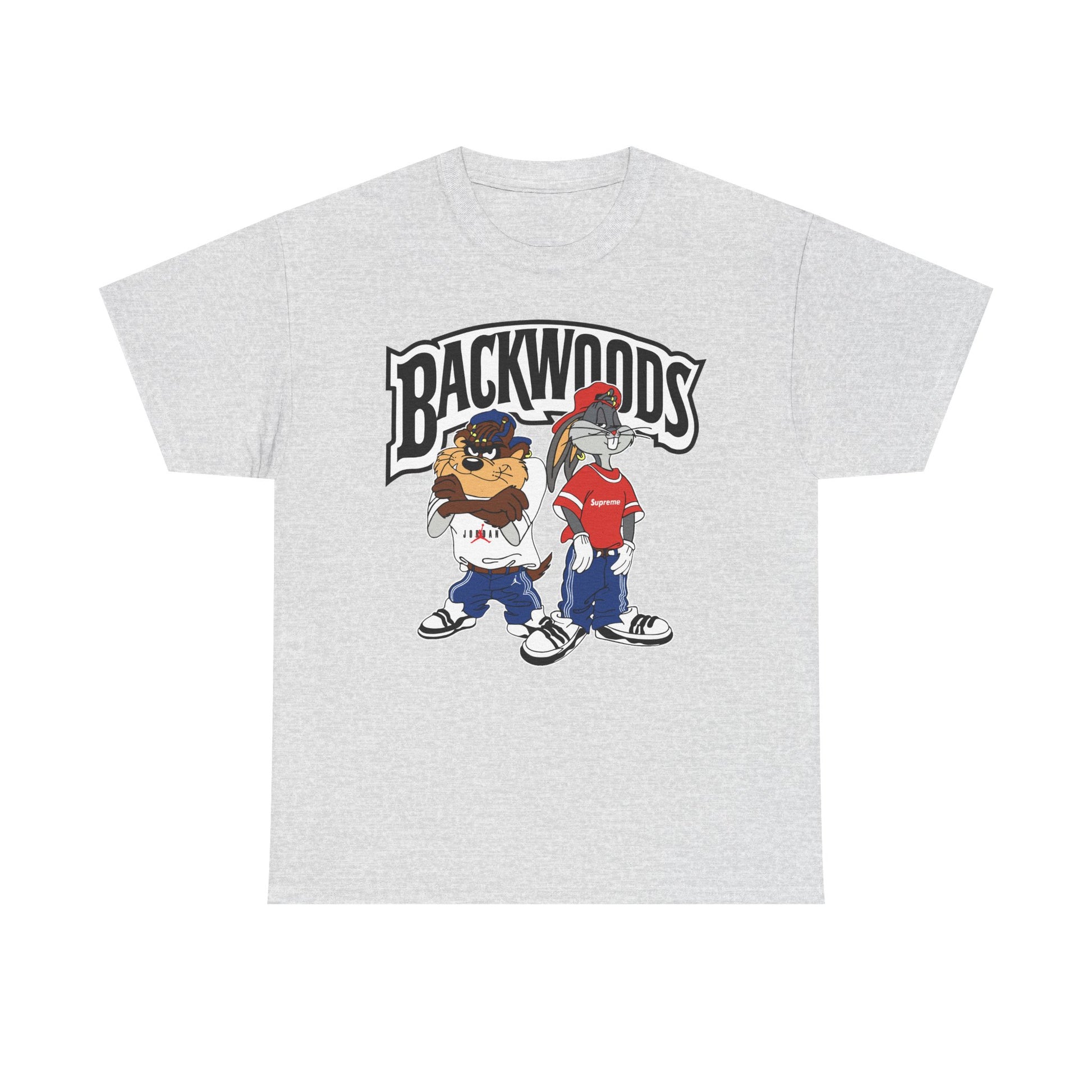 Cool Cartoon Graphic Tee, Unisex Heavy Cotton Tee, Streetwear Style, Casual Outfit, Gift for Friends, Summer Fashion, Backwoods Design