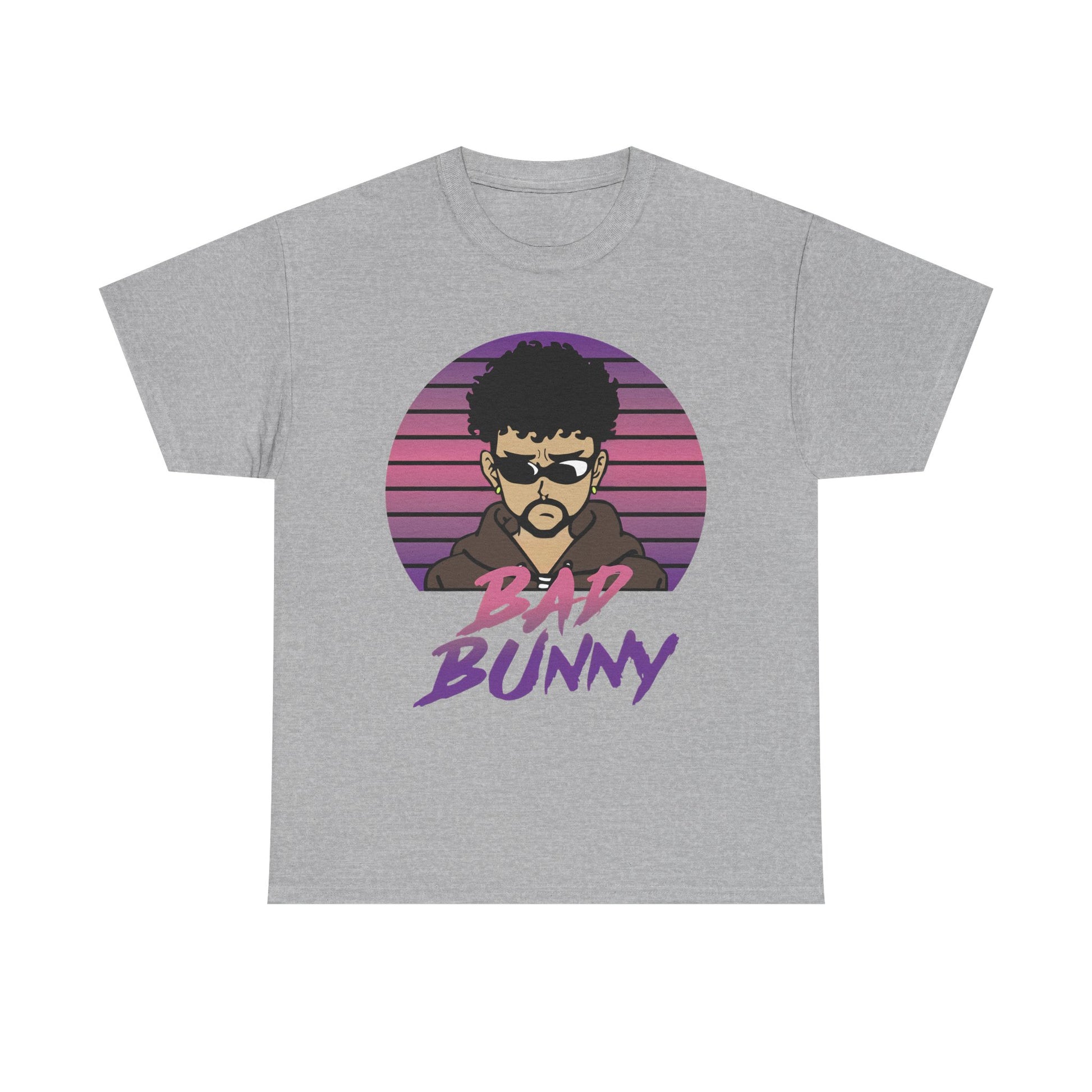 Cool BadBunny Unisex Heavy Cotton Tee, Casual Streetwear, Concert Merch, Gift for Fans, Music Lover Apparel