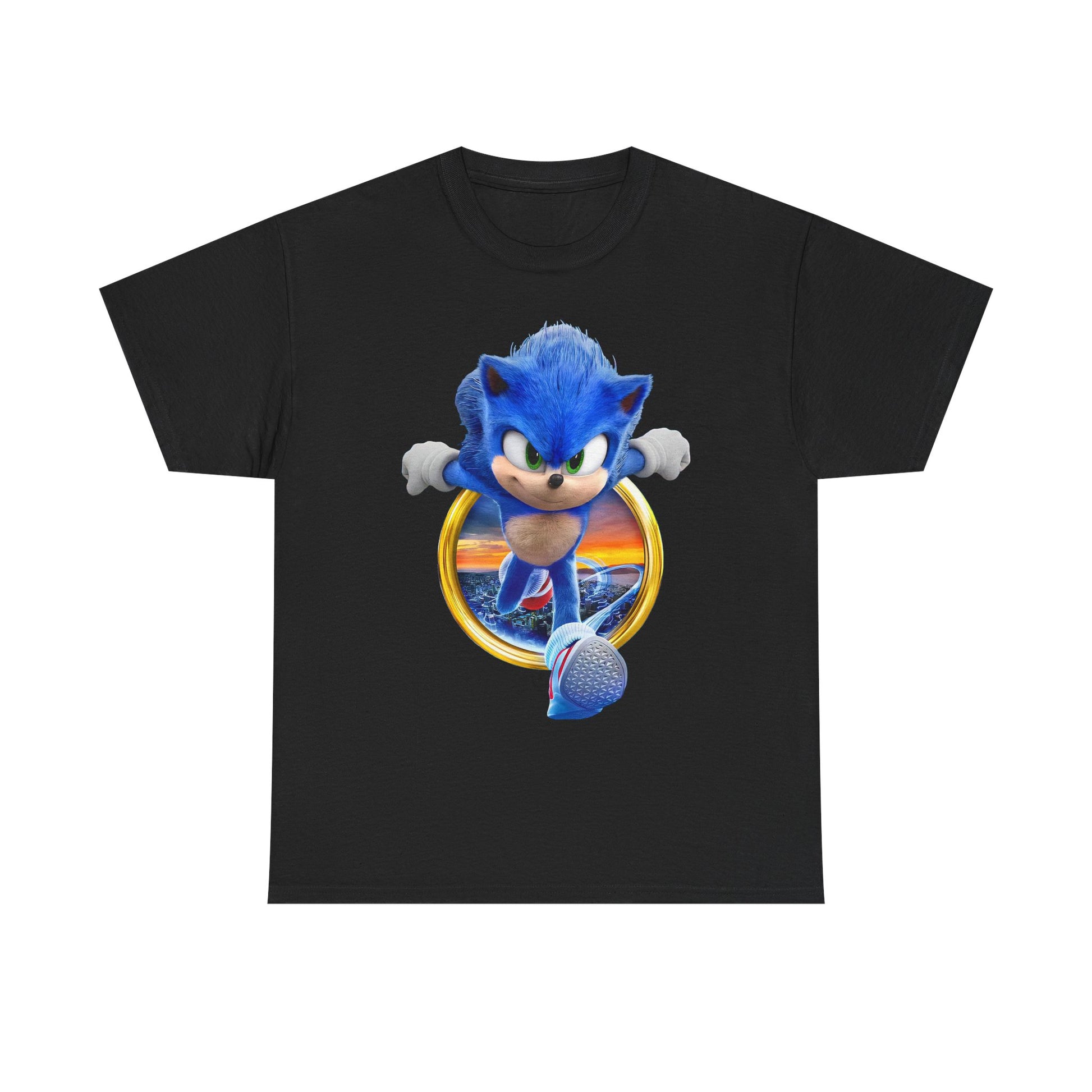 Sonic Adventure Unisex Cotton Tee, Retro Gaming Shirt, Casual T-Shirt, Gift for Gamers, Video Game Merchandise