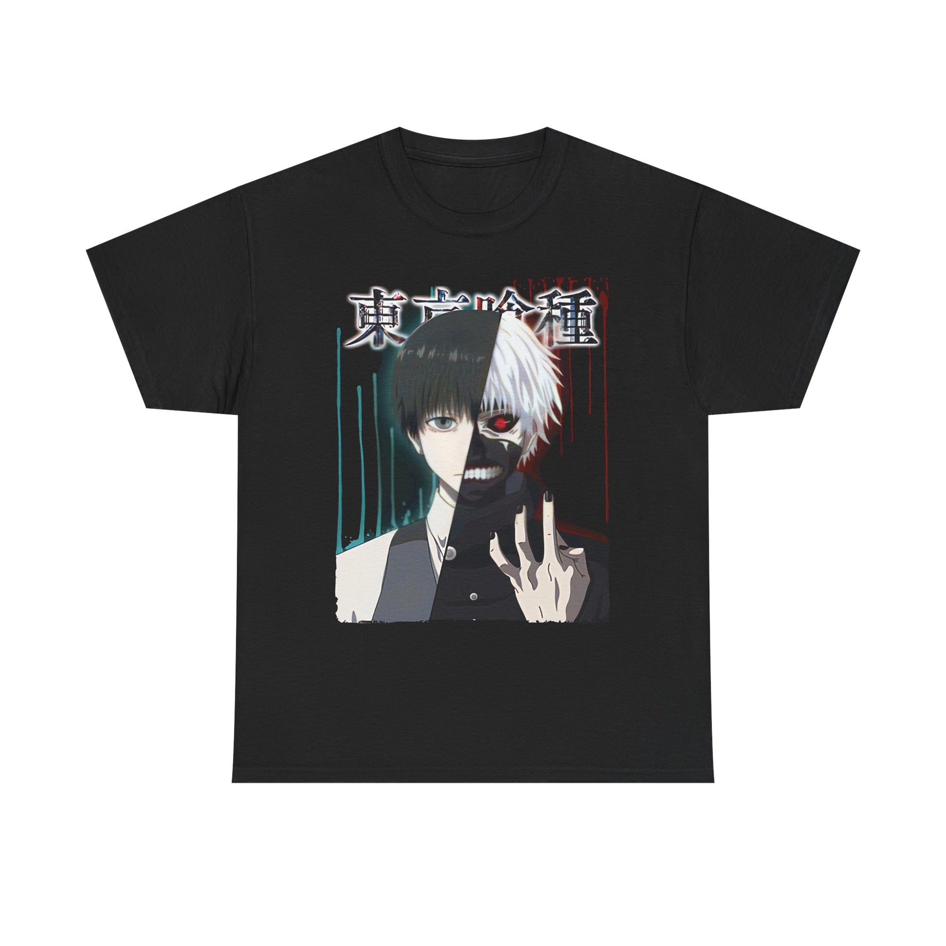 Unisex Anime Graphic Tee, Tokyo Ghoul Inspired Shirt, Manga Fan Gift, Casual Wear, Streetwear Style, Cosplay Apparel
