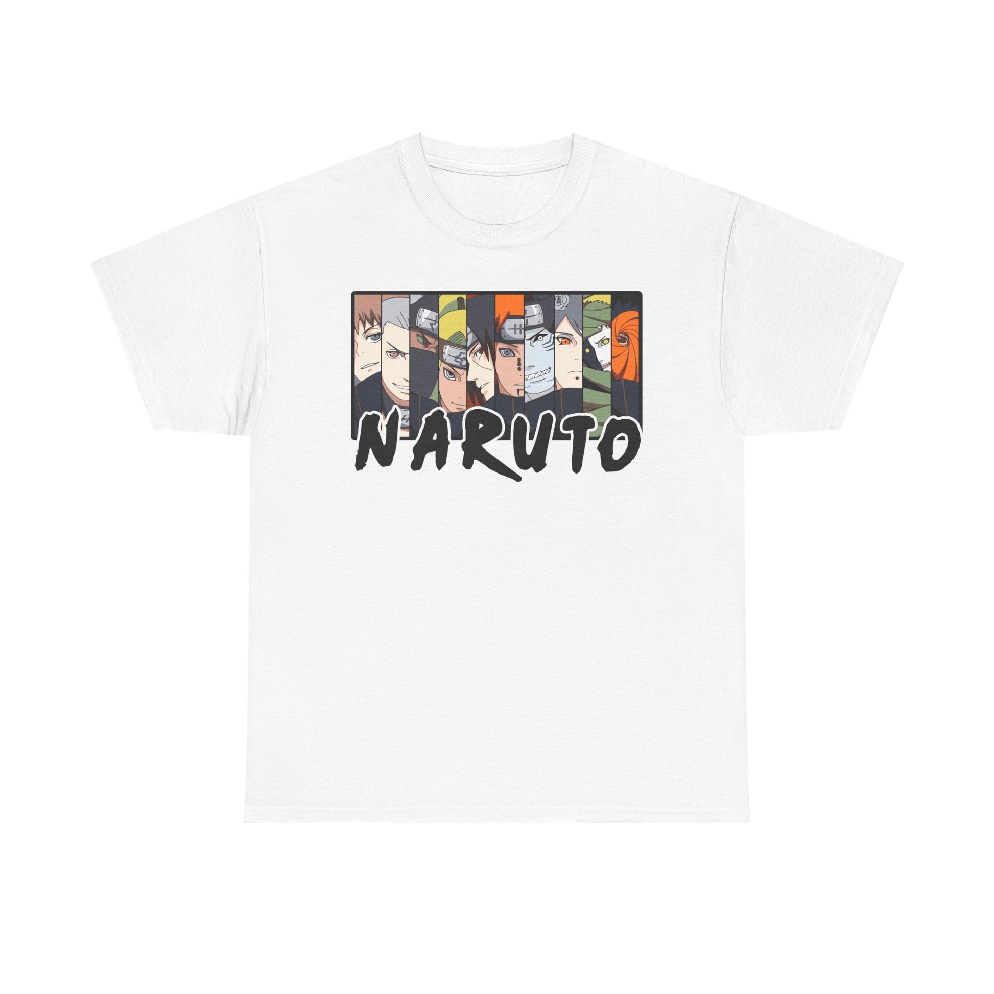 Naruto Unisex Heavy Cotton Tee - Anime Fan Shirt, Gift for Ninja Enthusiasts, Casual Wear, Birthday Present, Anime Con Merchandise
