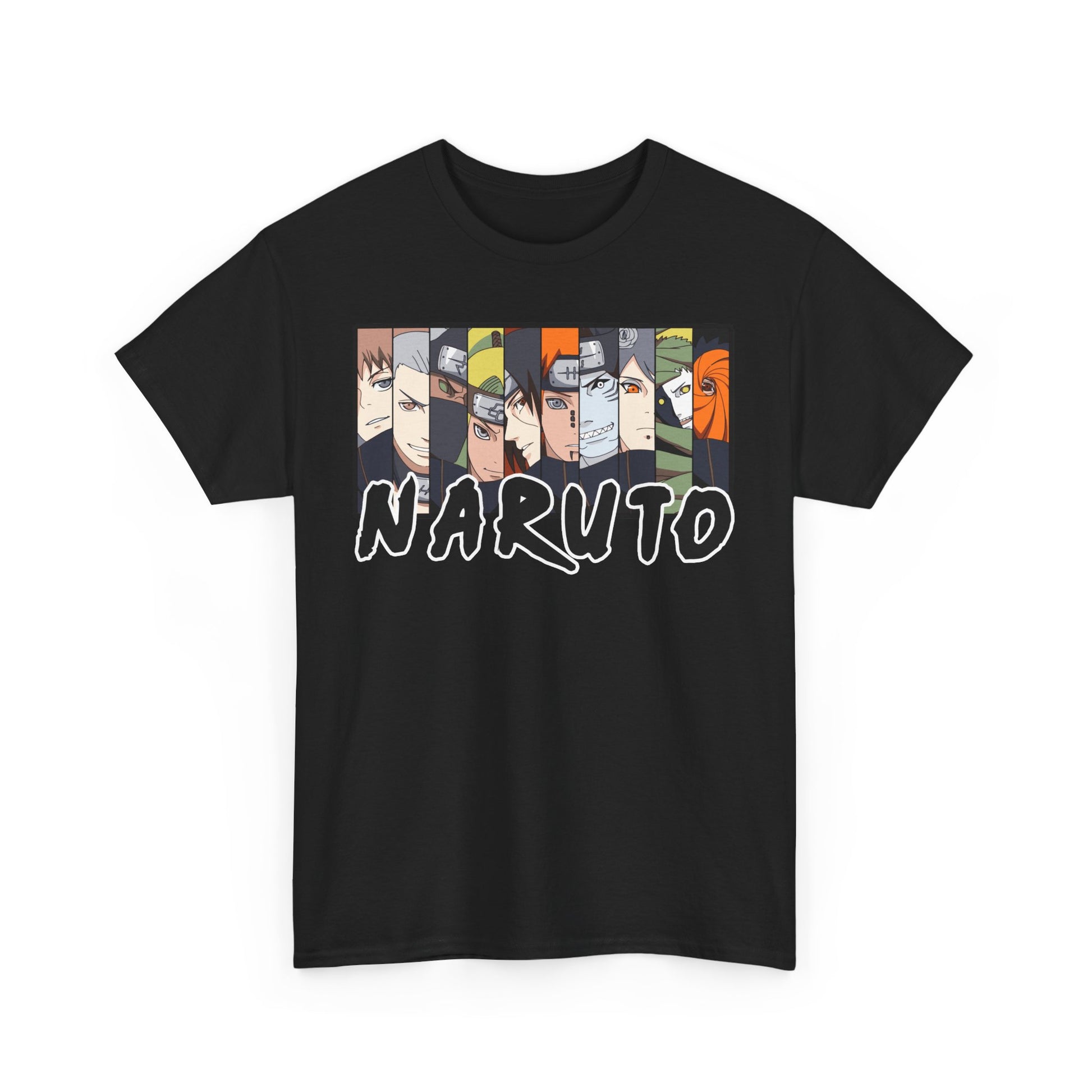 Naruto Unisex Heavy Cotton Tee - Anime Fan Shirt, Gift for Ninja Enthusiasts, Casual Wear, Birthday Present, Anime Con Merchandise