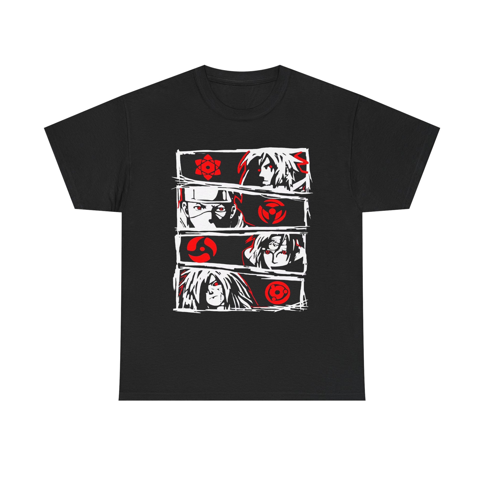 Naruto Anime-Inspired Unisex Heavy Cotton Tee, Graphic Tee for Fans, Cool Casual Wear, Collector's Edition, Gift for Anime Lovers, Streetwear