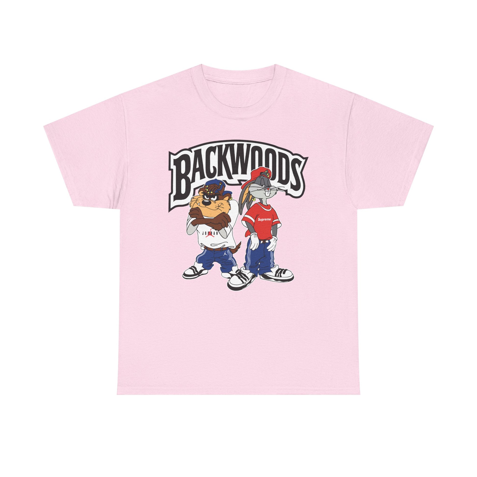 Cool Cartoon Graphic Tee, Unisex Heavy Cotton Tee, Streetwear Style, Casual Outfit, Gift for Friends, Summer Fashion, Backwoods Design