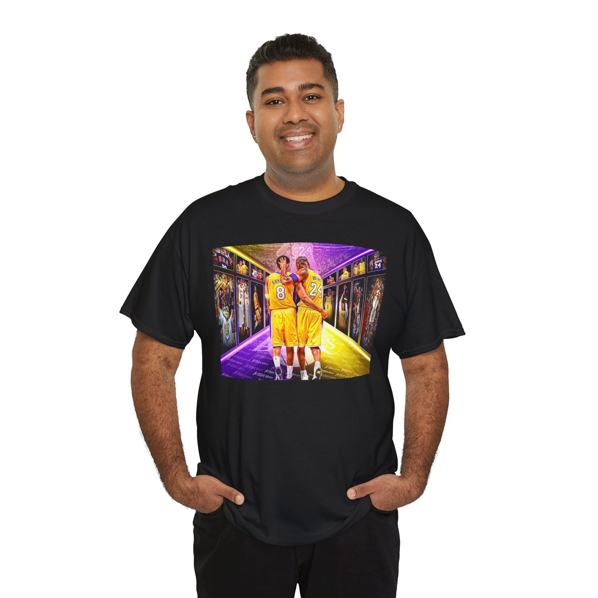 Kobe Bryant Tribute Tee, Unisex Cotton T-Shirt, Basketball Fan Shirt, Sports Apparel, Gift for Sports Lovers, Commemorative Tee