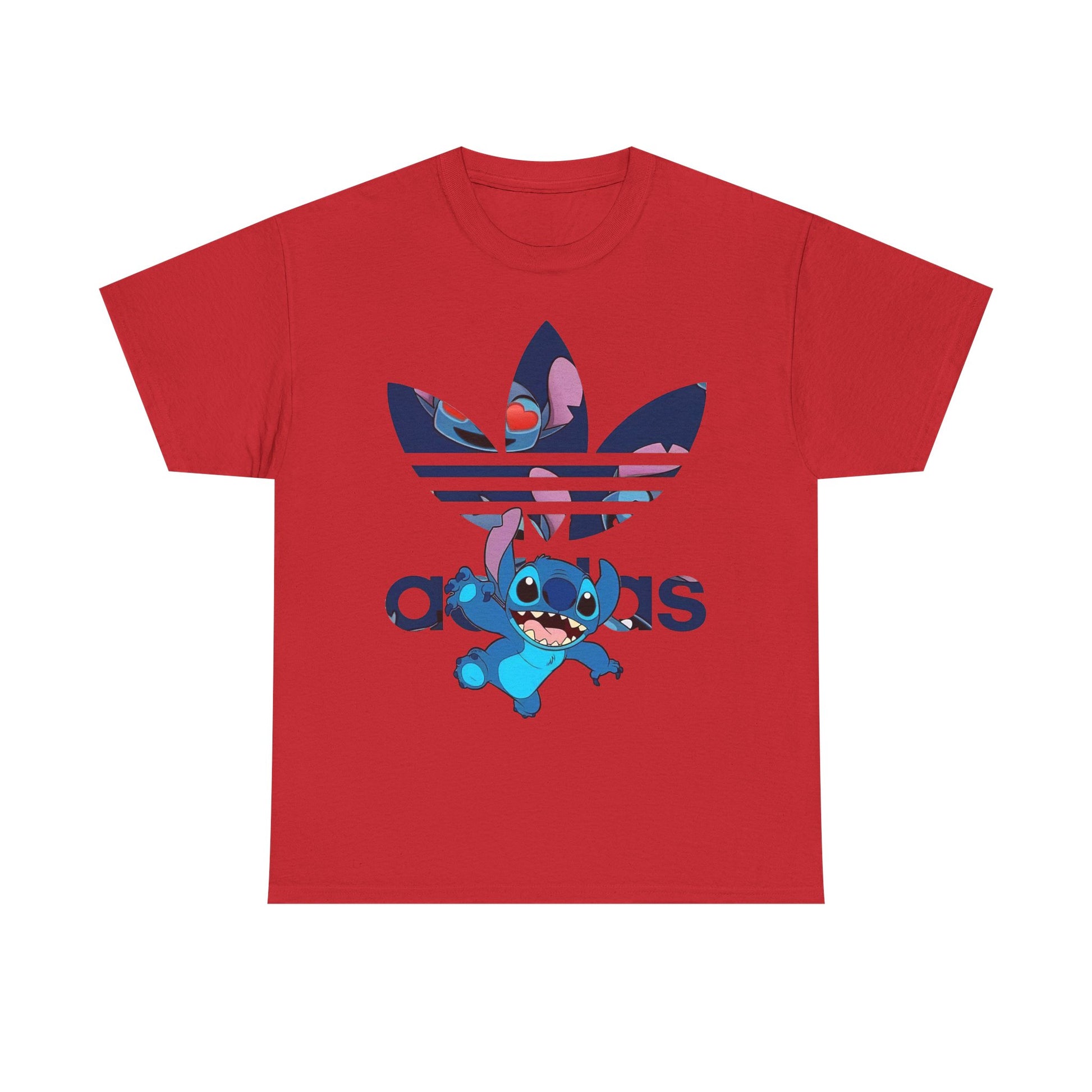 Stitch Unisex Heavy Cotton Tee, Cute Graphic Tees, Streetwear Style, Gift for Fans, Summer Casual Wear