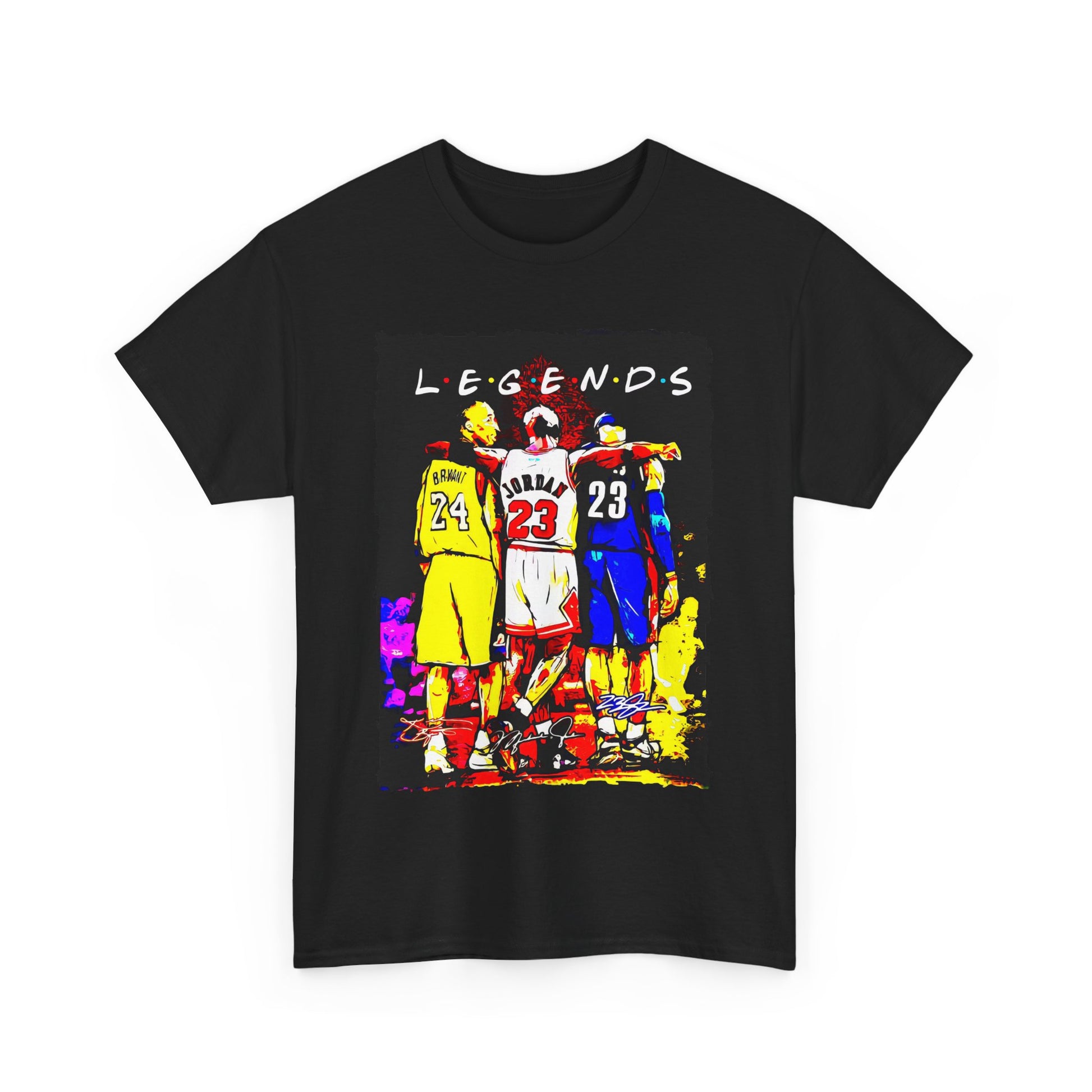 Legends Unisex Heavy Cotton Tee for Sports Fans, Basketball Shirt, Graphic Tee, Gift for Him, Unique Sports Apparel