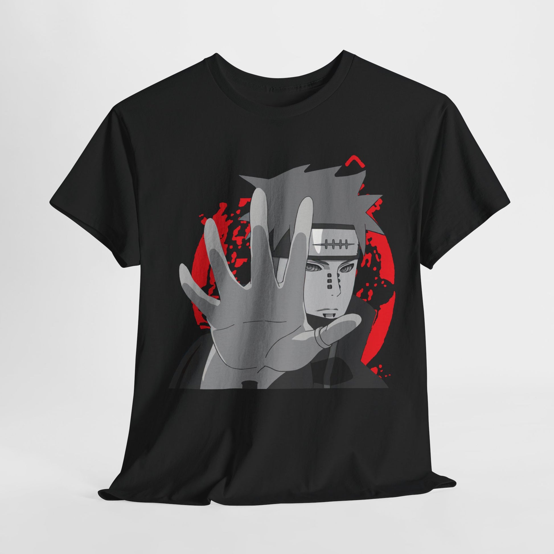 Naruto-Inspired Unisex Heavy Cotton Tee, Casual Anime Shirt, Gift for Fans, Streetwear, Graphic Tee