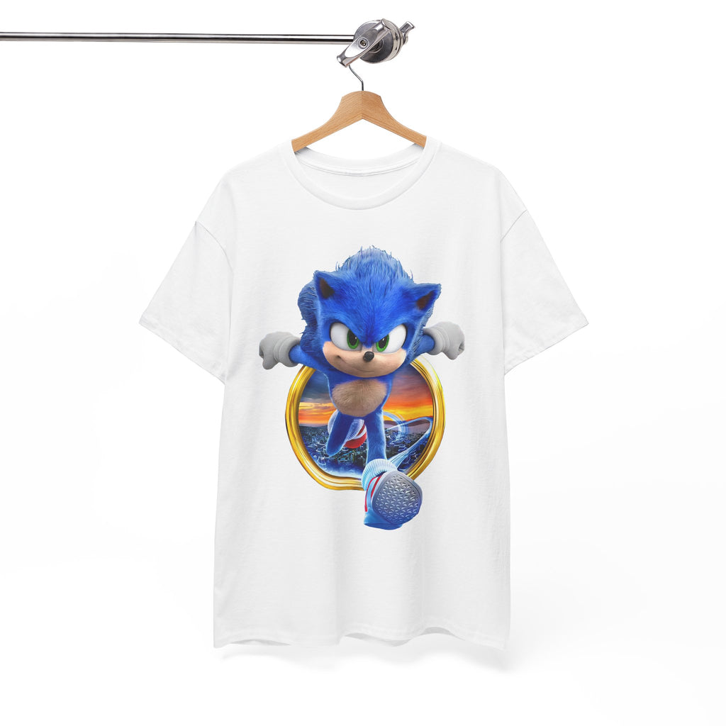 Sonic Adventure Unisex Cotton Tee, Retro Gaming Shirt, Casual T-Shirt, Gift for Gamers, Video Game Merchandise