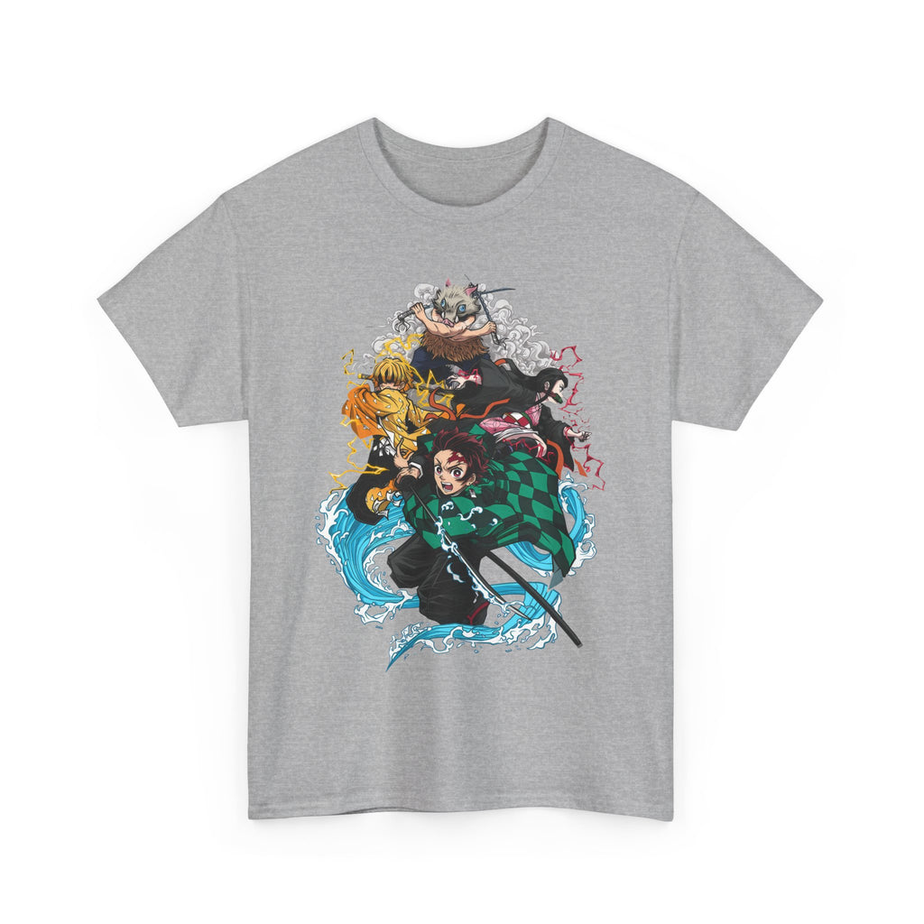 Demon Slayer Unisex Heavy Cotton Tee, Graphic Tee for Fans, Anime Merch, Unisex Shirt, Cosplay Outfit, Casual Wear