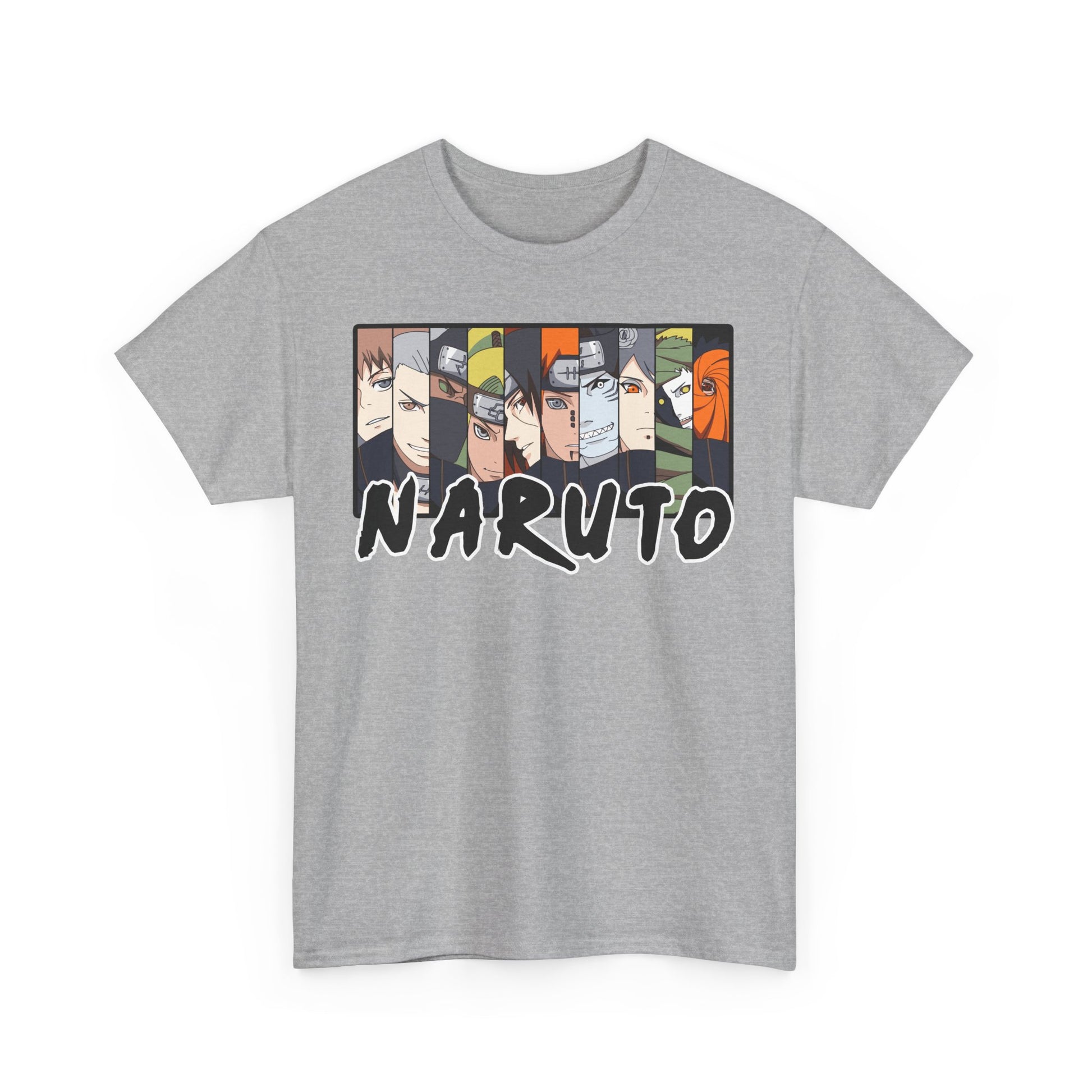 Naruto Unisex Heavy Cotton Tee - Anime Fan Shirt, Gift for Ninja Enthusiasts, Casual Wear, Birthday Present, Anime Con Merchandise