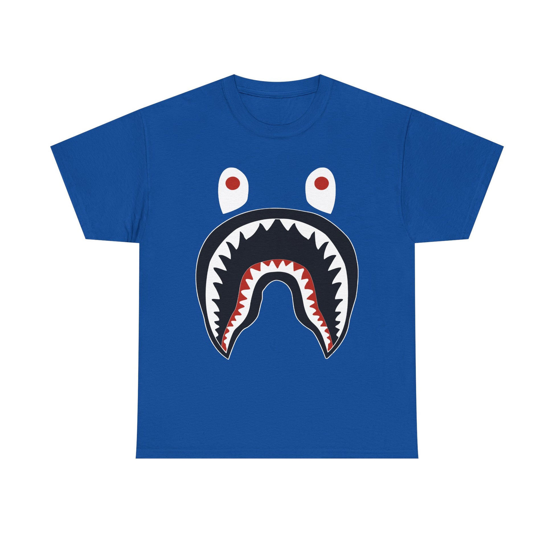 Stylish Graphic Tee - Shark Design Unisex Heavy Cotton Tee, Casual Fashion Shirt, Gift for Friends, Streetwear, Summer Outfit