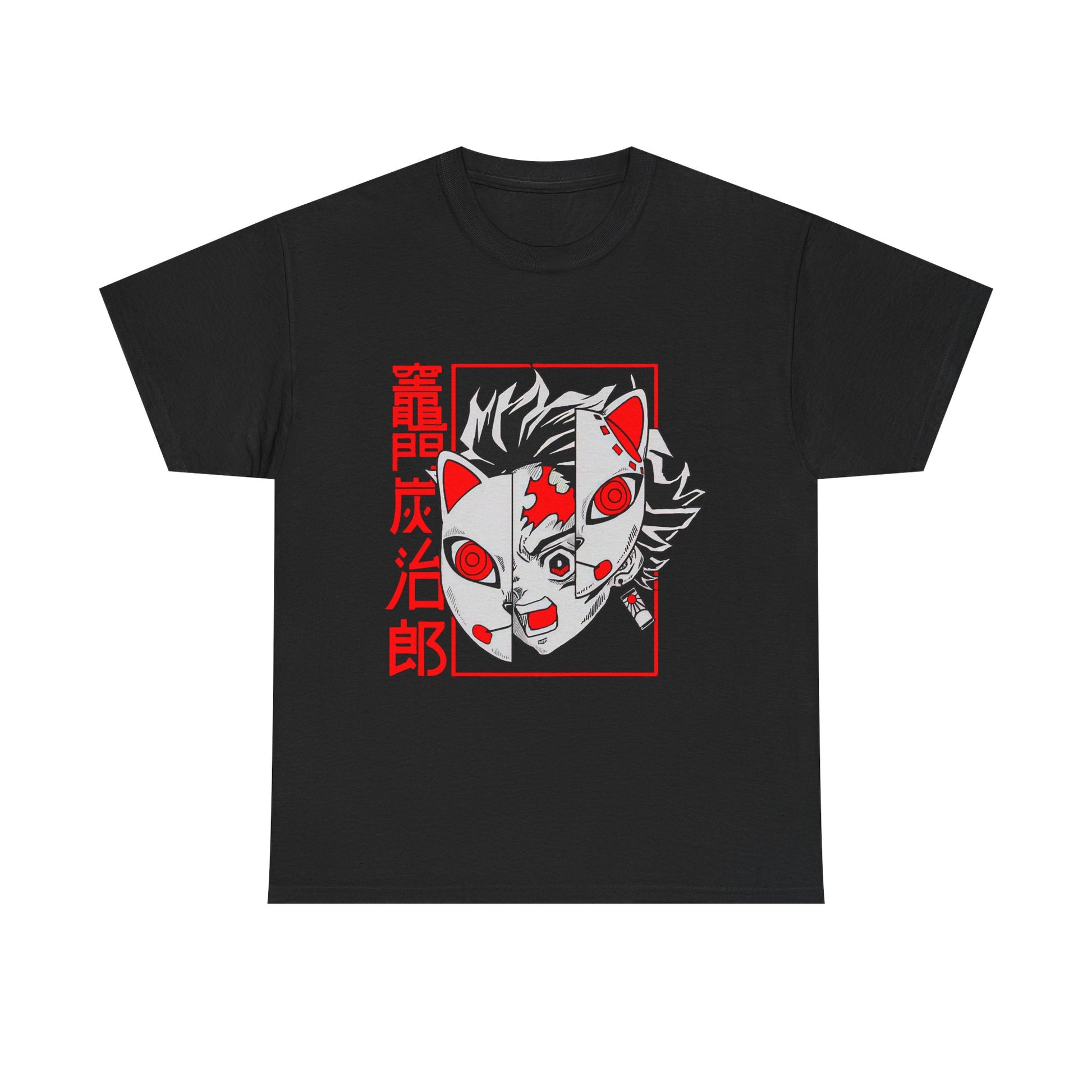 Demon Slayer Anime-Inspired Unisex Heavy Cotton Tee | Cool Graphic Tee, Unique T-Shirt, Casual Wear, Gifts for Anime Fans, Streetwear