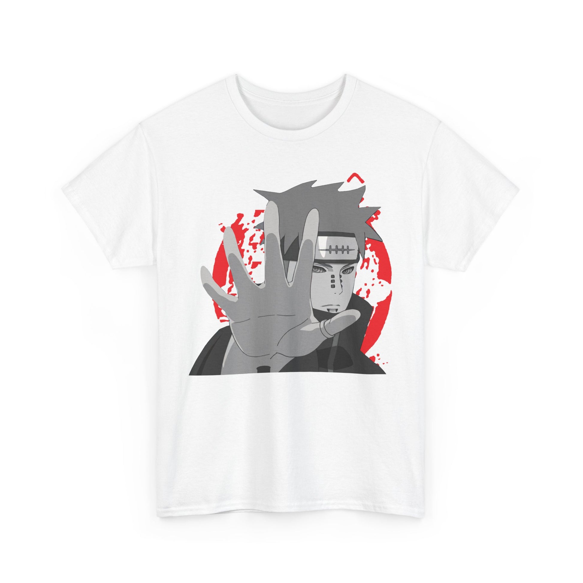Naruto-Inspired Unisex Heavy Cotton Tee, Casual Anime Shirt, Gift for Fans, Streetwear, Graphic Tee