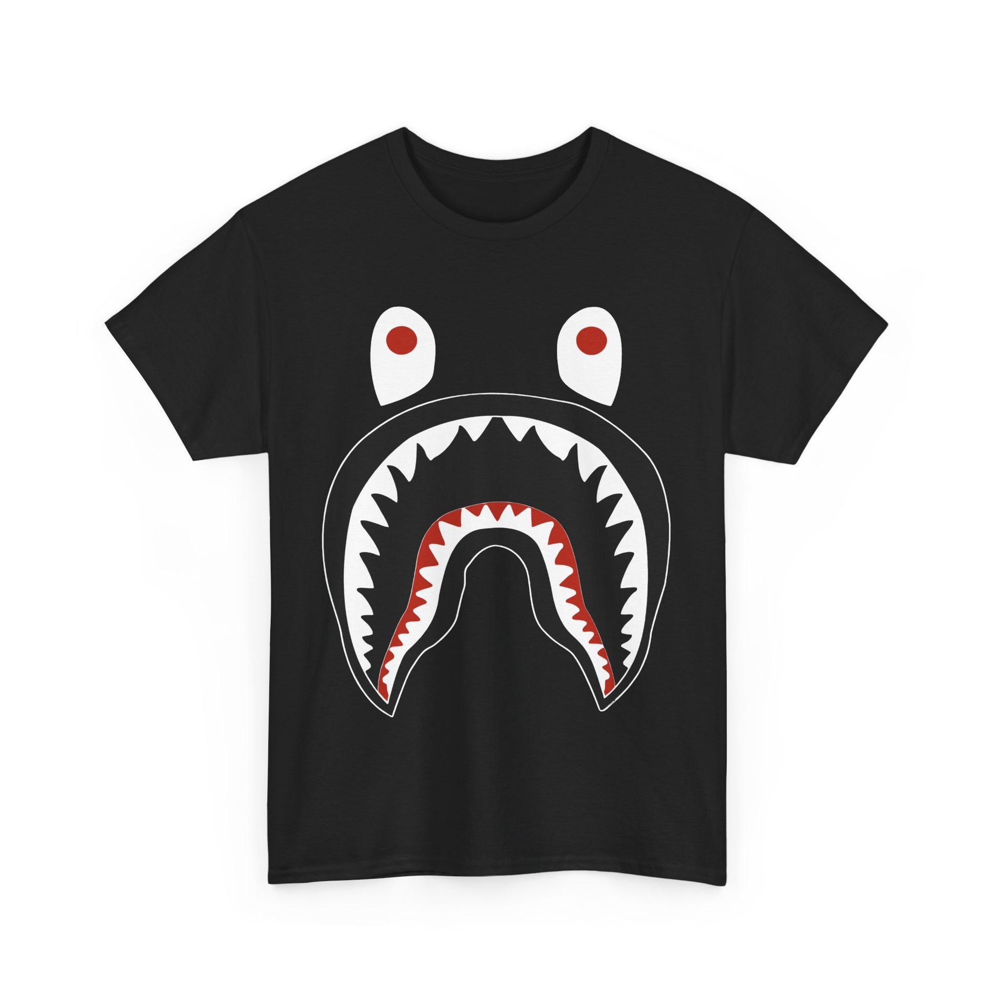 Stylish Graphic Tee - Shark Design Unisex Heavy Cotton Tee, Casual Fashion Shirt, Gift for Friends, Streetwear, Summer Outfit