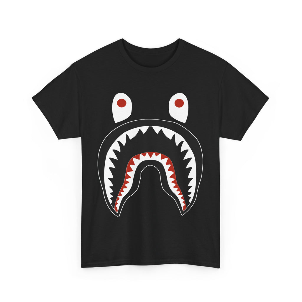 Stylish Graphic Tee - Shark Design Unisex Heavy Cotton Tee, Casual Fashion Shirt, Gift for Friends, Streetwear, Summer Outfit