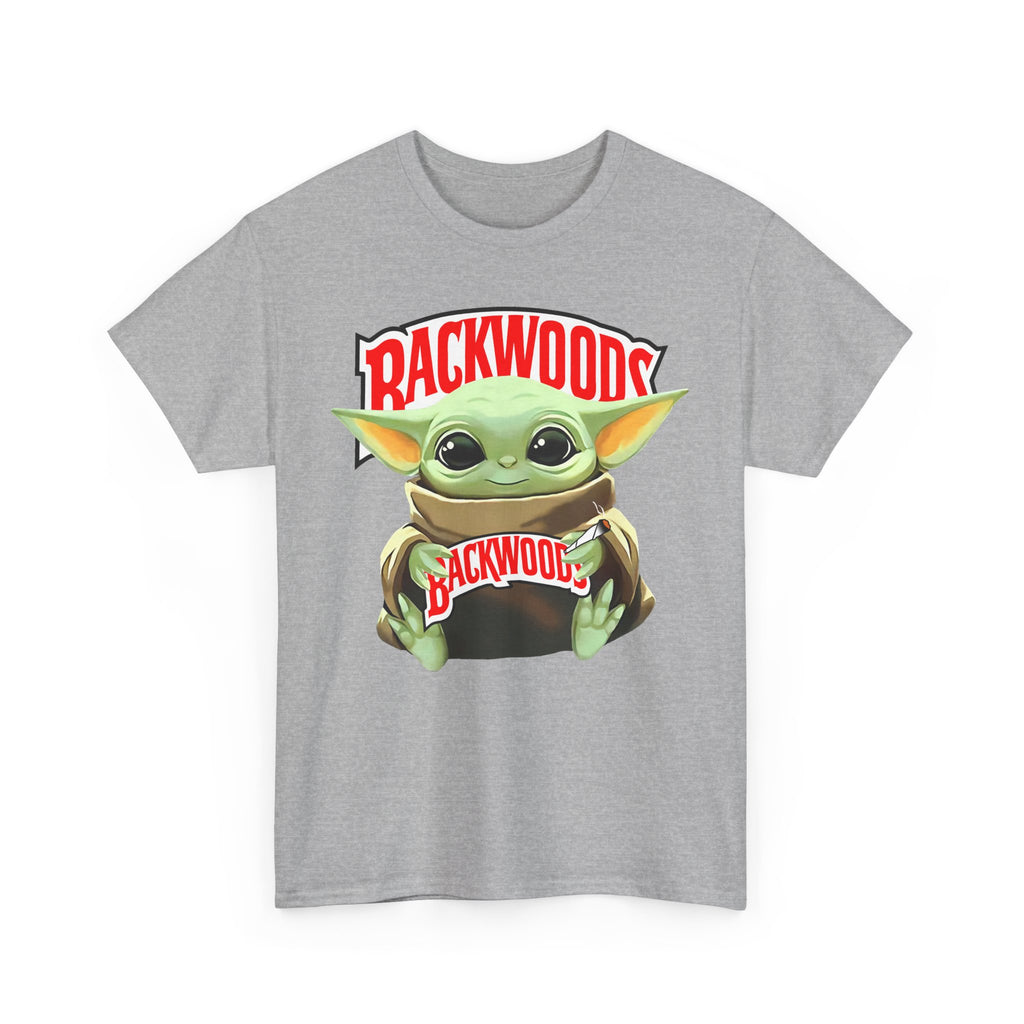 Cute Cartoon Graphic Tee, Baby Yoda Shirt, Unisex Heavy Cotton Tee, Casual Wear, Gift for Star Wars Fans, Fun Apparel, Everyday Style