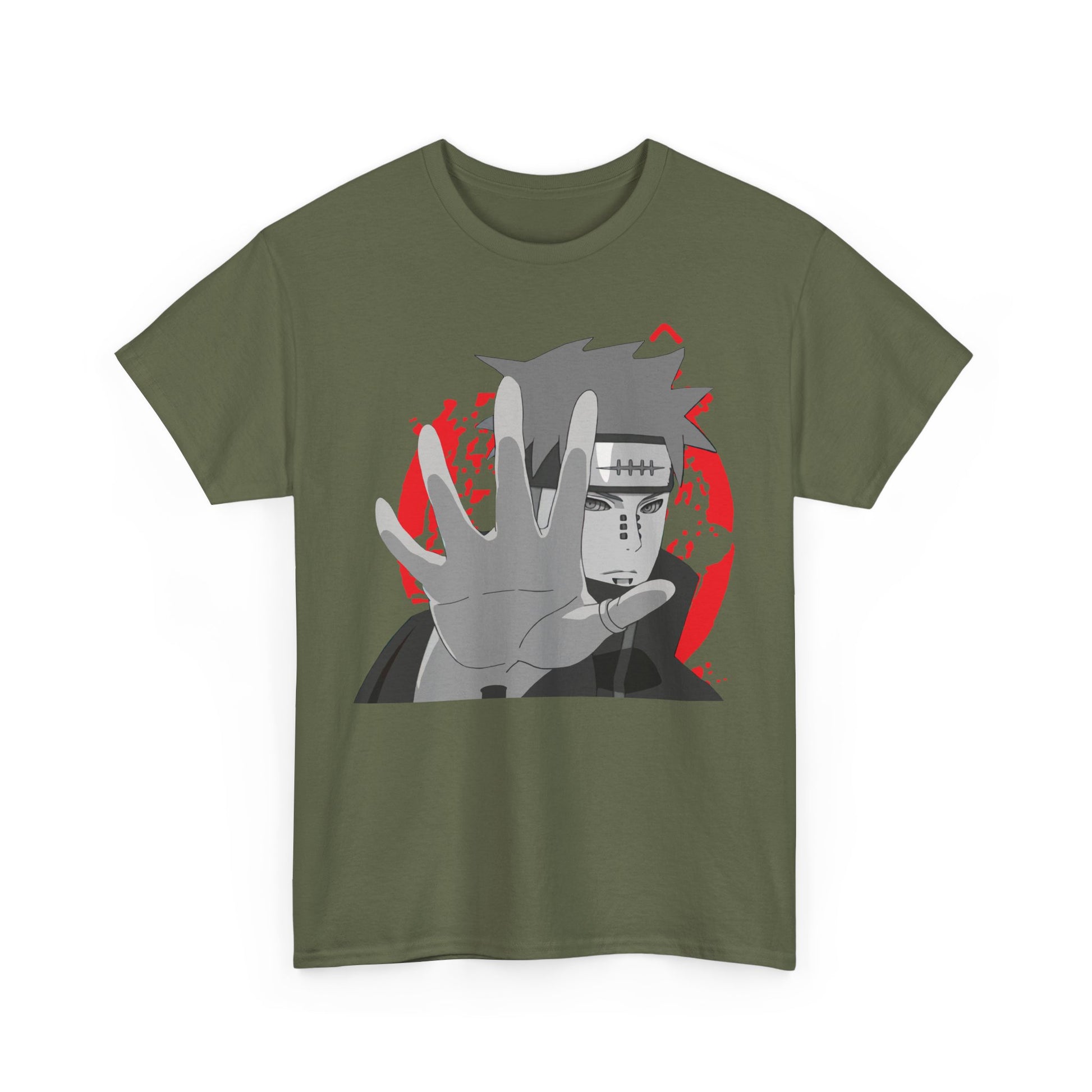 Naruto-Inspired Unisex Heavy Cotton Tee, Casual Anime Shirt, Gift for Fans, Streetwear, Graphic Tee