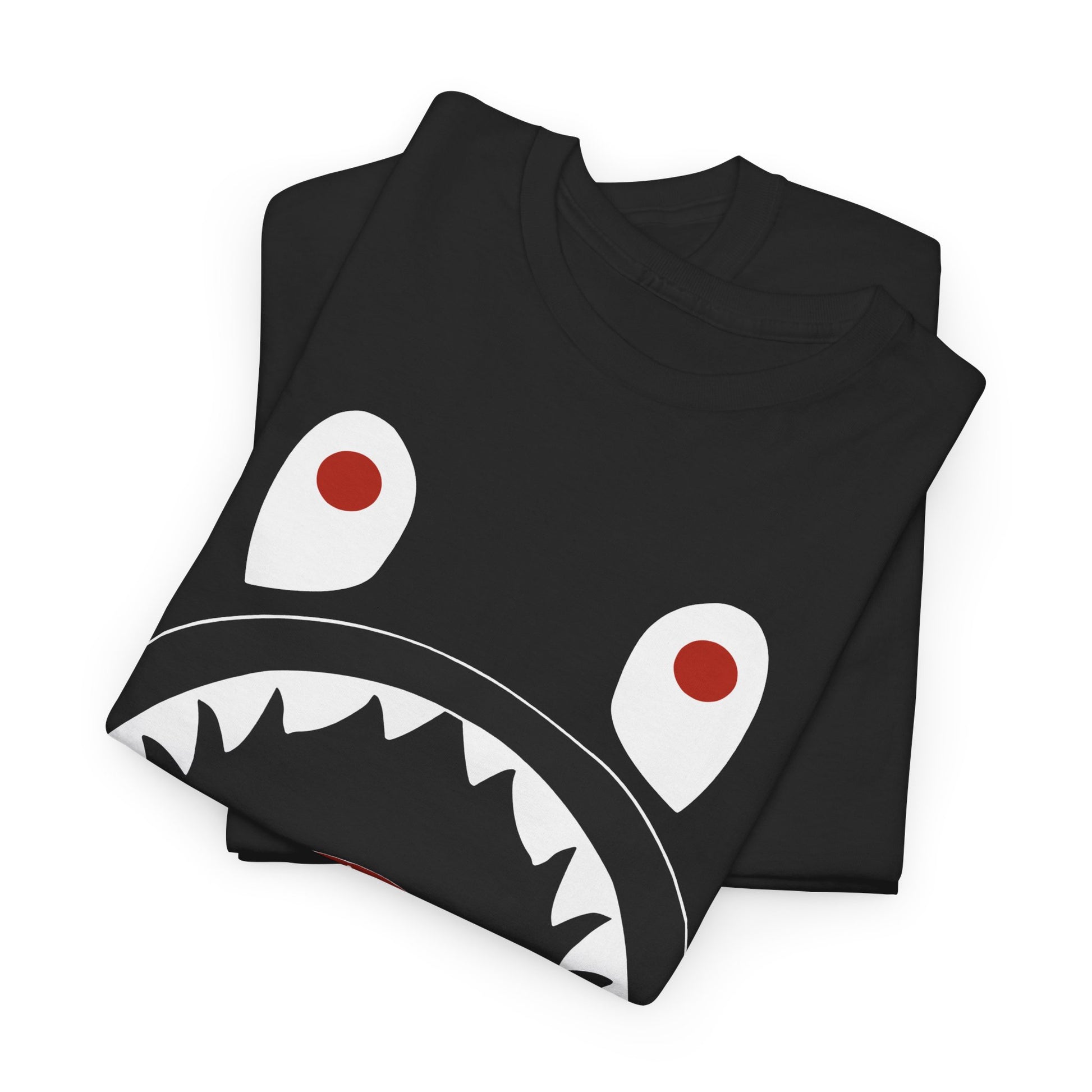 Stylish Graphic Tee - Shark Design Unisex Heavy Cotton Tee, Casual Fashion Shirt, Gift for Friends, Streetwear, Summer Outfit