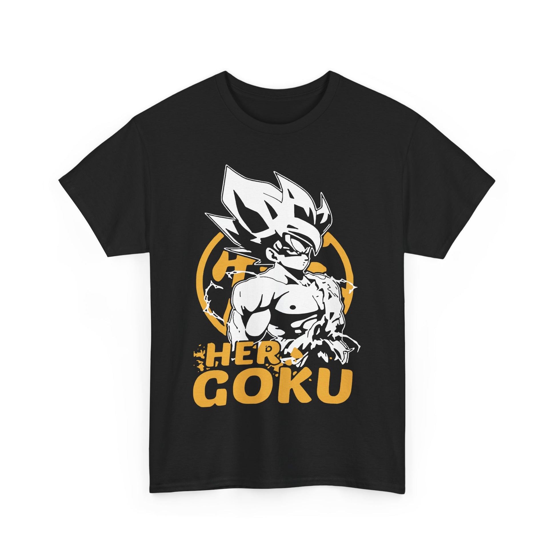 Her Goku Unisex Heavy Cotton Tee - Cool Anime Shirt, Perfect Gift for Fans, Casual Wear, Comfy Everyday Top, Great for Birthdays