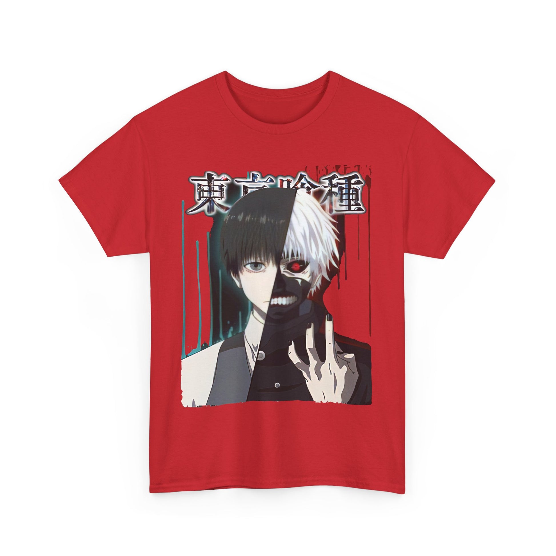 Unisex Anime Graphic Tee, Tokyo Ghoul Inspired Shirt, Manga Fan Gift, Casual Wear, Streetwear Style, Cosplay Apparel
