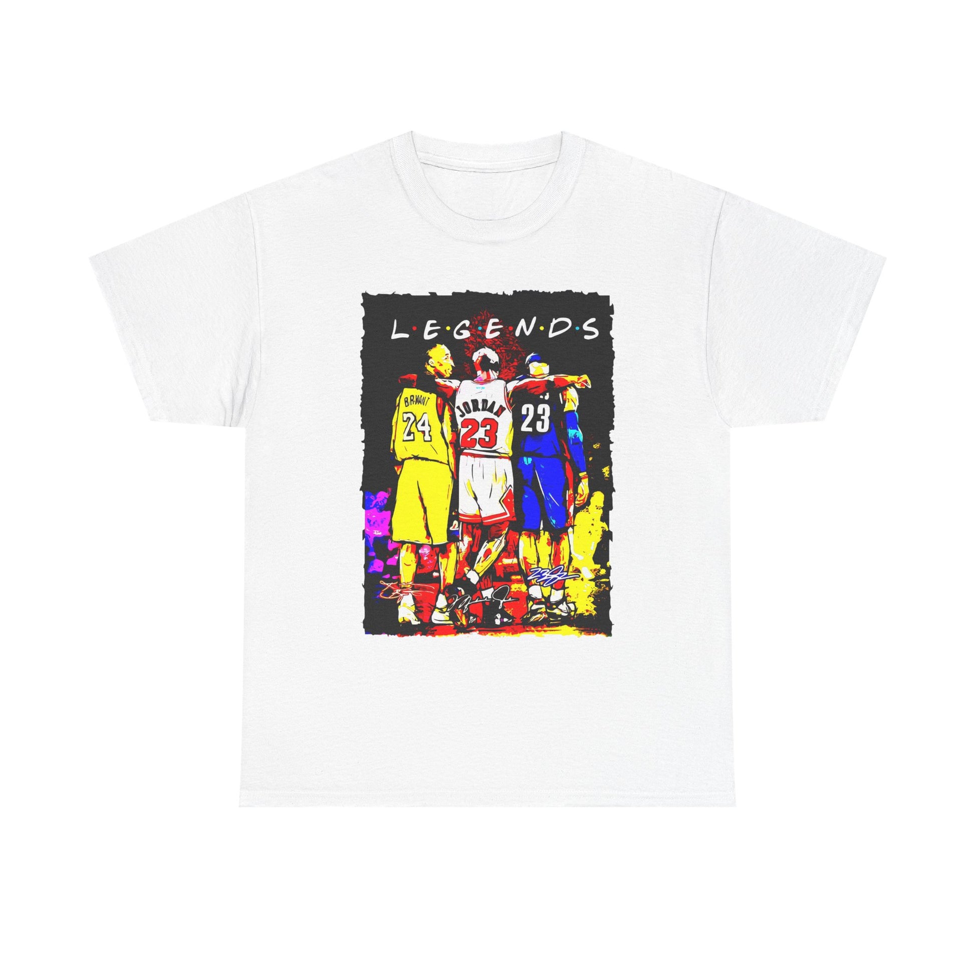 Legends Unisex Heavy Cotton Tee for Sports Fans, Basketball Shirt, Graphic Tee, Gift for Him, Unique Sports Apparel