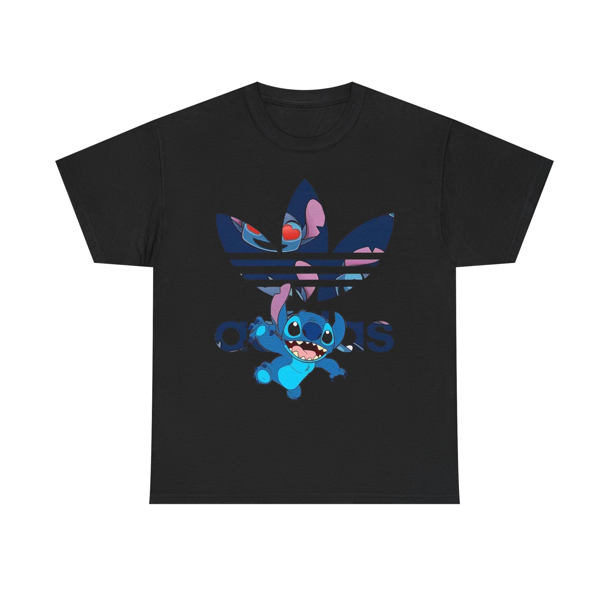Stitch Unisex Heavy Cotton Tee, Cute Graphic Tees, Streetwear Style, Gift for Fans, Summer Casual Wear