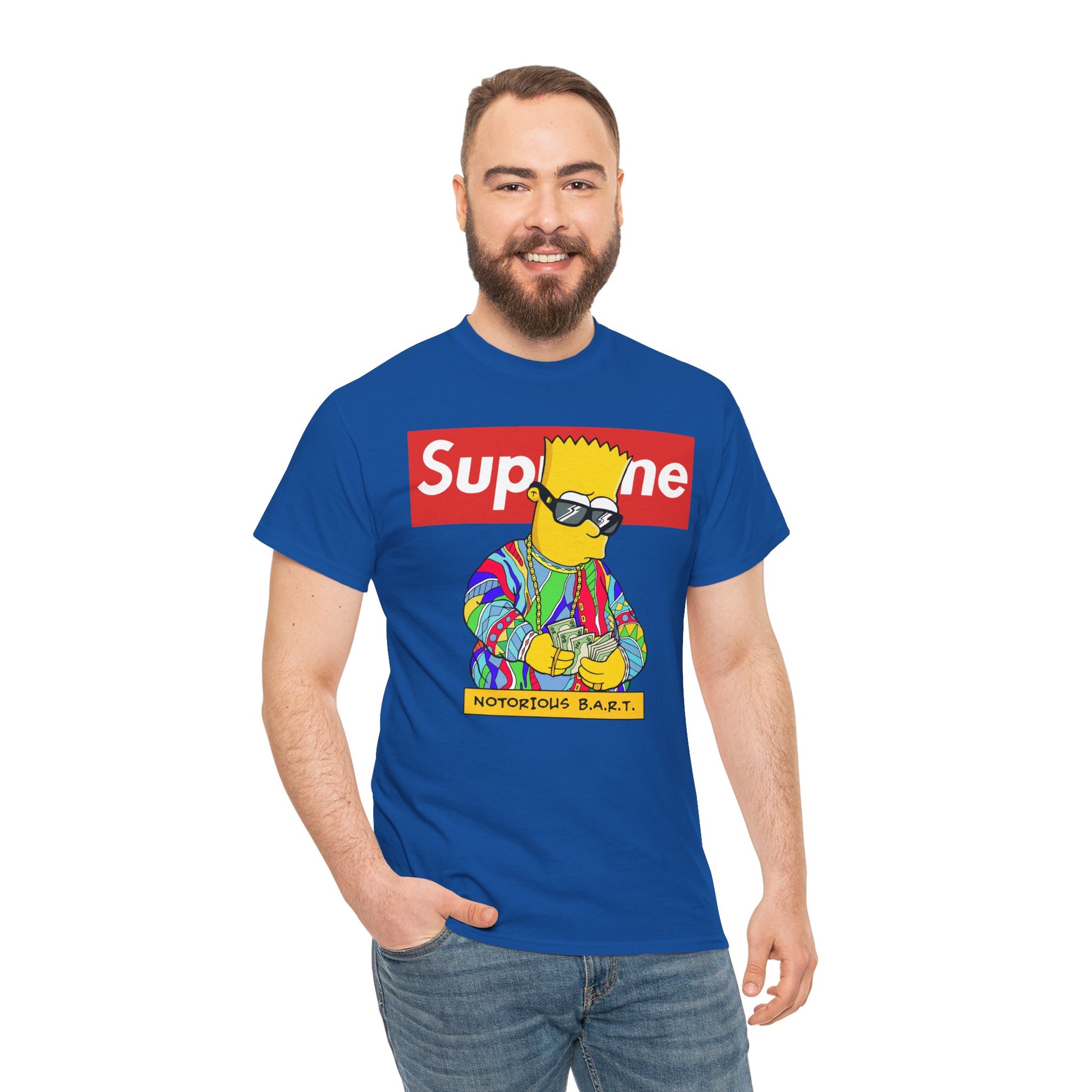 Supreme Bart Graphic Tee, Vintage Style Unisex T-Shirt, Streetwear Apparel, Cool Casual Shirt, Gift for Fans